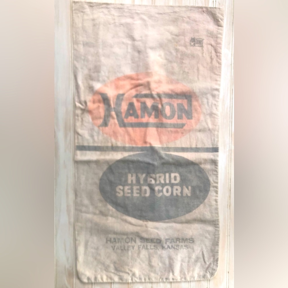 Vintage Feed Sack Corn- Hamon Seed Farms